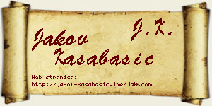 Jakov Kasabašić vizit kartica